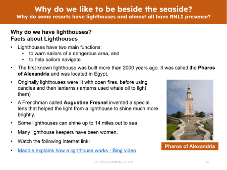Lighthouses - Info sheet