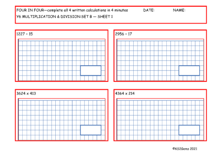 Multiplication and Division Set B