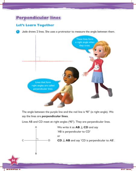 Max Maths, Year 5, Learn together, Perpendicular lines (1)