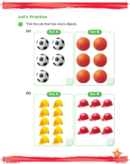 Max Maths, Year 1, Practice, Comparing numbers to 10