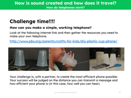 Challenge! - Can you make a telephone?