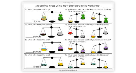 Measuring Mass Using Non-Standard Units