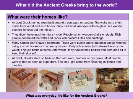 Homes of the Ancient Greeks - Info sheet