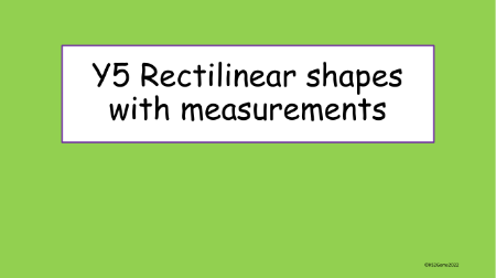 Rectilinear shapes with measurements