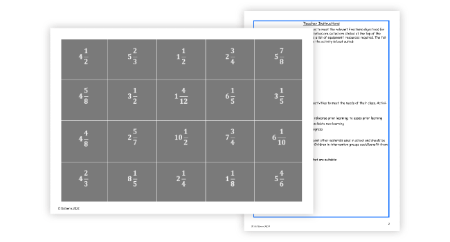 Mixed numbers and improper fractions