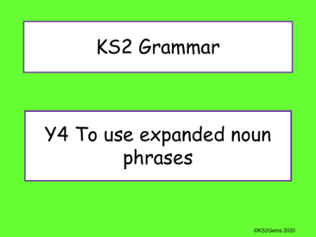 Modifying Noun Phrases Presentation