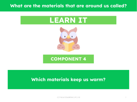 Which materials keep us warm? - Presentation