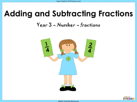Adding and Subtracting Fractions - PowerPoint