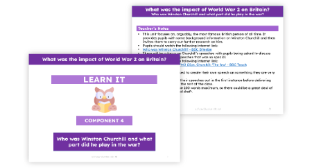 Who was Winston Churchill and what part did he play in the war?