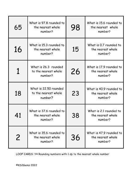 Loop Card Game - Rounding to the nearest whole number