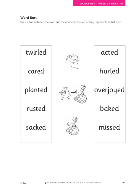 Word Sort activity - Worksheet