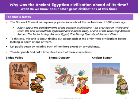 What do we know about other great civilisations of this time? - Teacher notes