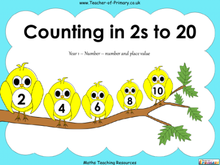 Counting in 2s to 20 - PowerPoint