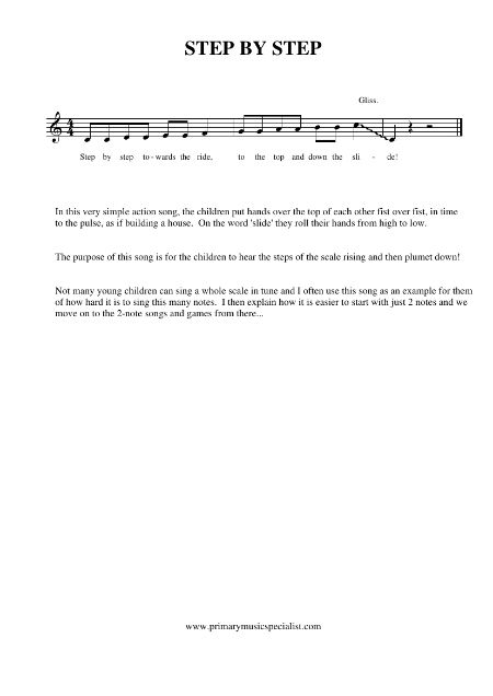 Pitch Year 1 Notations - Step by step