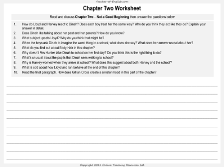 The Demon Headmaster - Lesson 1 - Worksheets