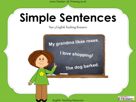 Simple Sentences - PowerPoint