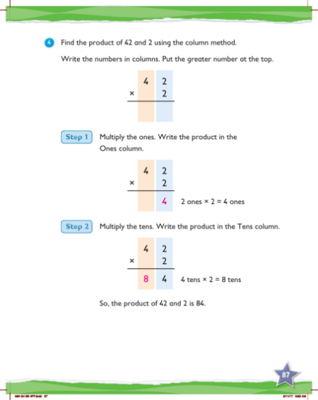 Learn together, Multiplying 2-digit numbers without regrouping (4)