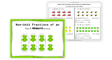 Non-Unit Fractions of an Amount