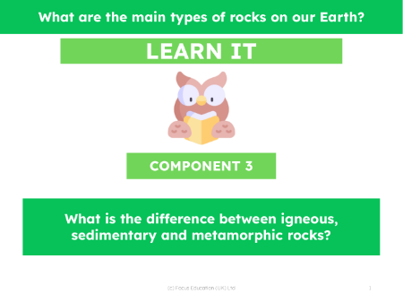 What is the difference between igneous, sedimentary and metamorphic rocks? - Presentation