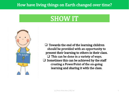 Show it! - Evolution and Inheritance - 5th Grade