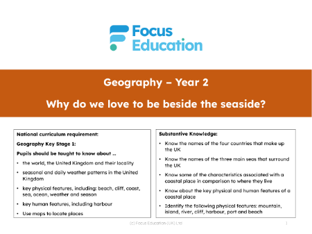 Where are the nearest seaside resorts to our school? - Presentation