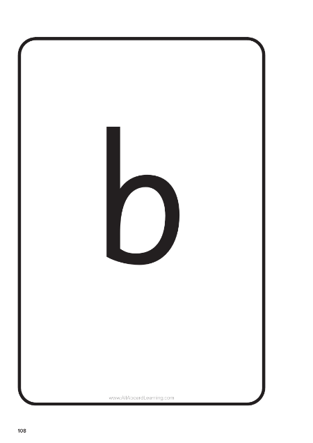 "b" grapheme cards - Resource 