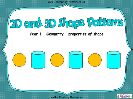 2D and 3D Shape Patterns - PowerPoint