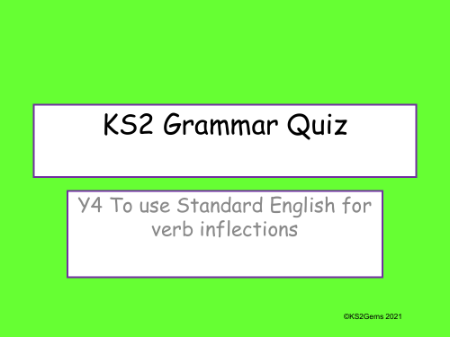 Standard English Quiz