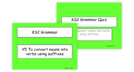 Converting Nouns to Verbs by Adding Suffixes