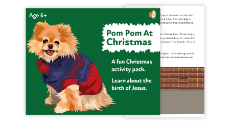 Pom Pom At Christmas: A Fun Writing And Drawing Activity (6 years +)