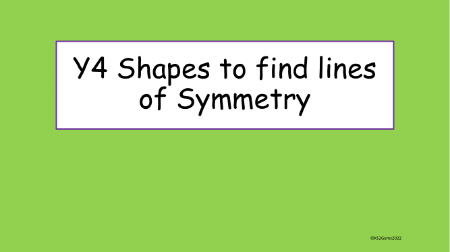 Shapes for Lines of Symmetry