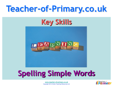 Spelling simple words - PowerPoint