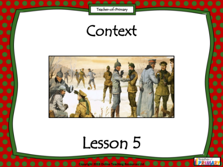 Christmas Poetry Unit - Lesson 5 - Context PowerPoint