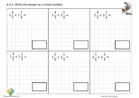 Add mixed numbers different denominators mixed answer (beyond whole)