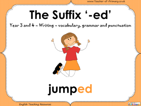 The Suffix '-ed' - PowerPoint