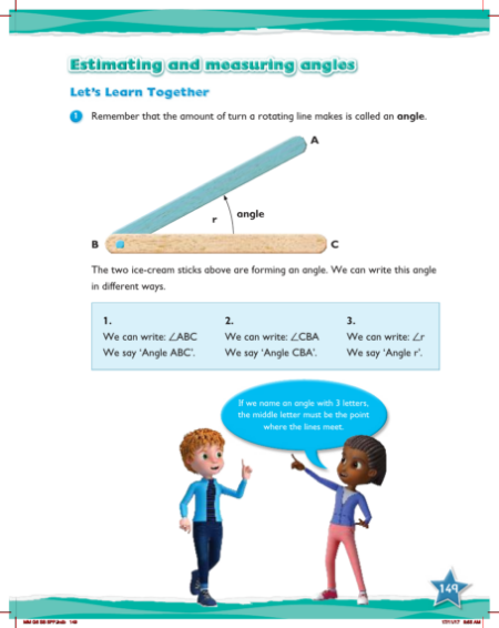 Max Maths, Year 6, Learn together, Estimating and measuring angles (1)