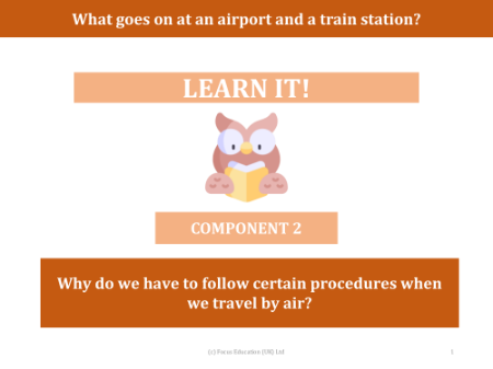 Why do we have to follow certain procedures when we travel by air? - Presentation