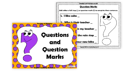 Questions and Question Marks