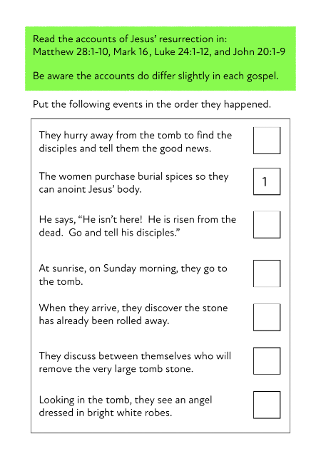 Easter Sunday: Jesus’ Resurrection Easter Writing Pack (8-12 years) - Activity Pack