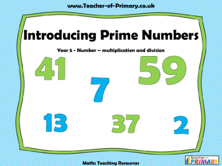 Introducing Prime Numbers - PowerPoint