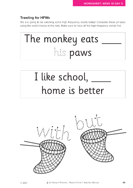 Trawling for HFWs - Worksheet