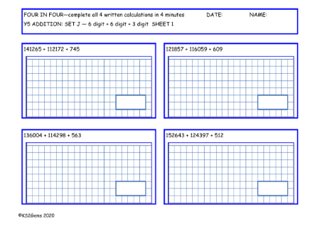 Addition Set J - 6d + 6d + 3d