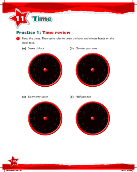 Max Maths, Year 6, Work Book, Time review (1)
