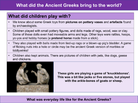 Games of the Ancient Greeks - Info sheet