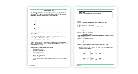 Adding and subtracting fractions with same denominator