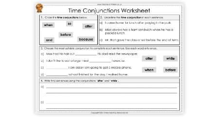 Time Conjunctions