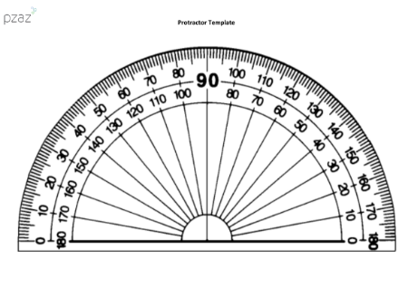 Eyesight and Hearing - Large Protractor