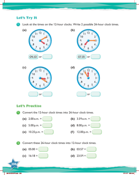 Max Maths, Year 6, Practice, Time review (1)