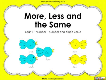More, Less and the Same - PowerPoint