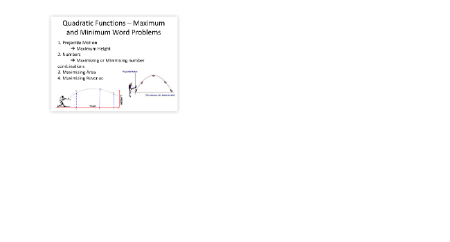 Quadratic Functions